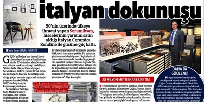 Hürriyet Ege Gazetesi: İtalyan Dokunuşu