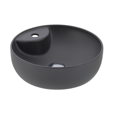 SOLE MATT ANTHRACITE COUNTERTOP WASHBASIN WITH TAP HOLE