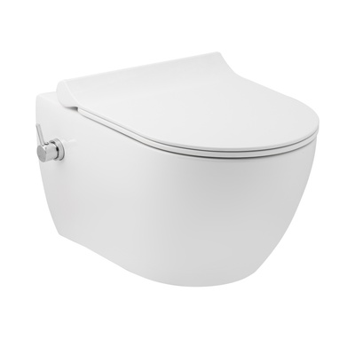 HILL VASO SOSPESO RIM-OUT CON FUNZIONE BIDET VALVOLA INTEGRATA CALDO & FREDDO