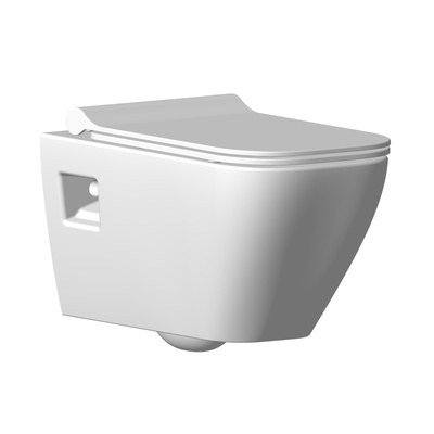 SATURN RIM-OUT WALL HUNG OPEN MOUNT. WC PAN MATT WHITE