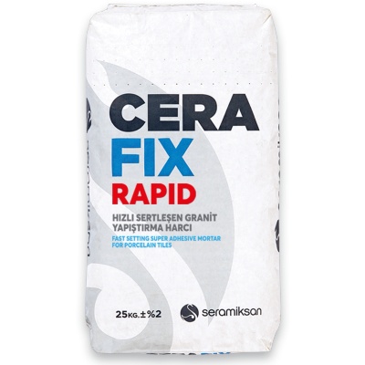 CERAFIX RAPID YAPIŞTIRMA HARCI (GRİ) 25.KG(64)