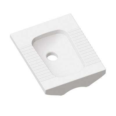 DELTA WHITE SQUATTING PAN REAR FLUSH