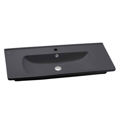 SATURN FLAT MAT ANTRASİT LAVABO 100 CM