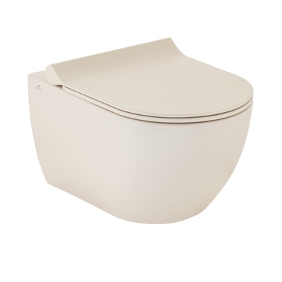 HILL VASO SOSPESO OPACO CAPPUCCINO RIM-OUT CON FUNZIONE BIDET