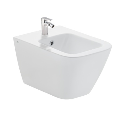 SATURN MATT WHITE WALL HUNG BIDET