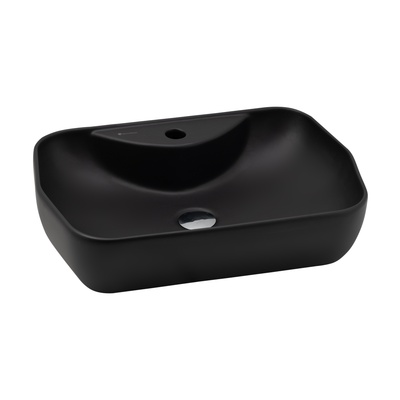 LUCIDA MATT BLACK COUNTERTOP WASHBASIN WITH TAP HOLE