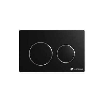 CONCEALED CISTERN MATT BLACK CONTROL PANEL
