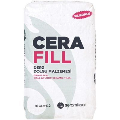 CERAFILL SİLİKONLU BEYAZ DERZ DOLGU 10 KG